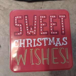 Christmas tin box
